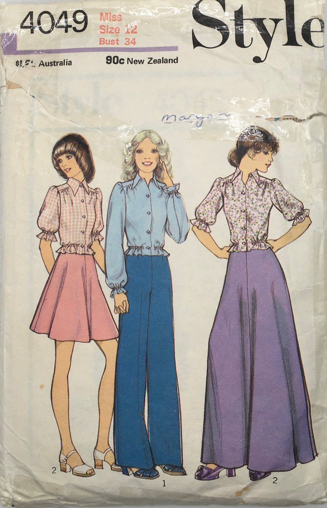 1973 Vintage Sewing Pattern: Style 4049