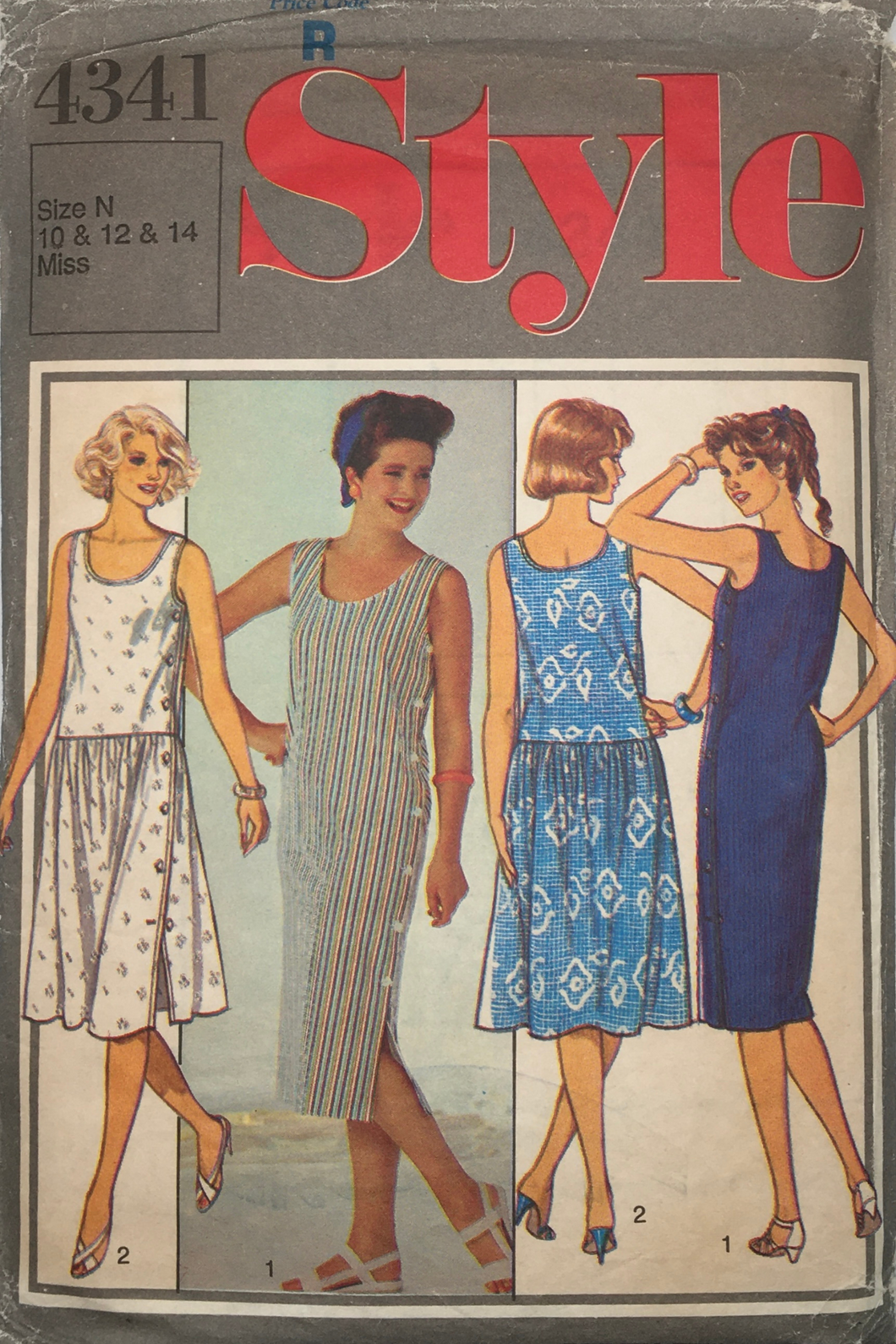 1985 Vintage Sewing Pattern: Style 4341