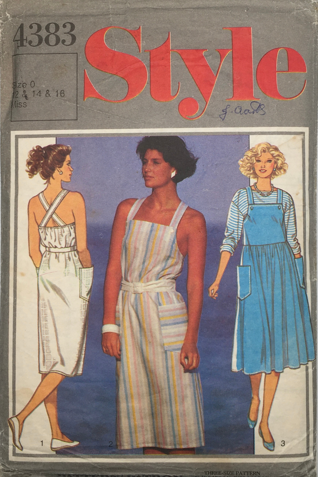 1985 Vintage Sewing Pattern: Style 4383