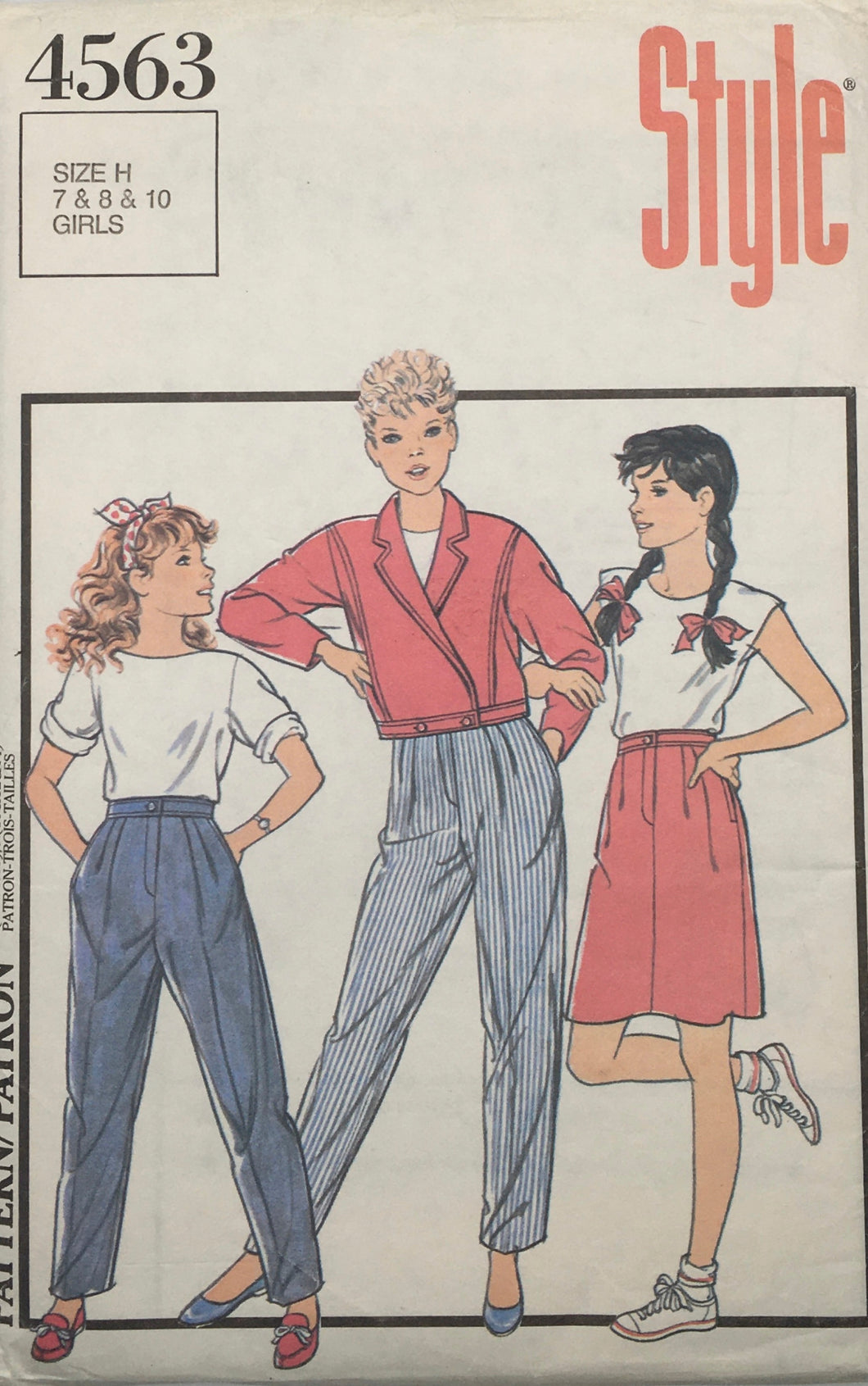 1986 Vintage Sewing Pattern: Style 4563