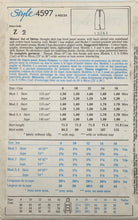 Load image into Gallery viewer, 1986 Vintage Sewing Pattern: Style 4597
