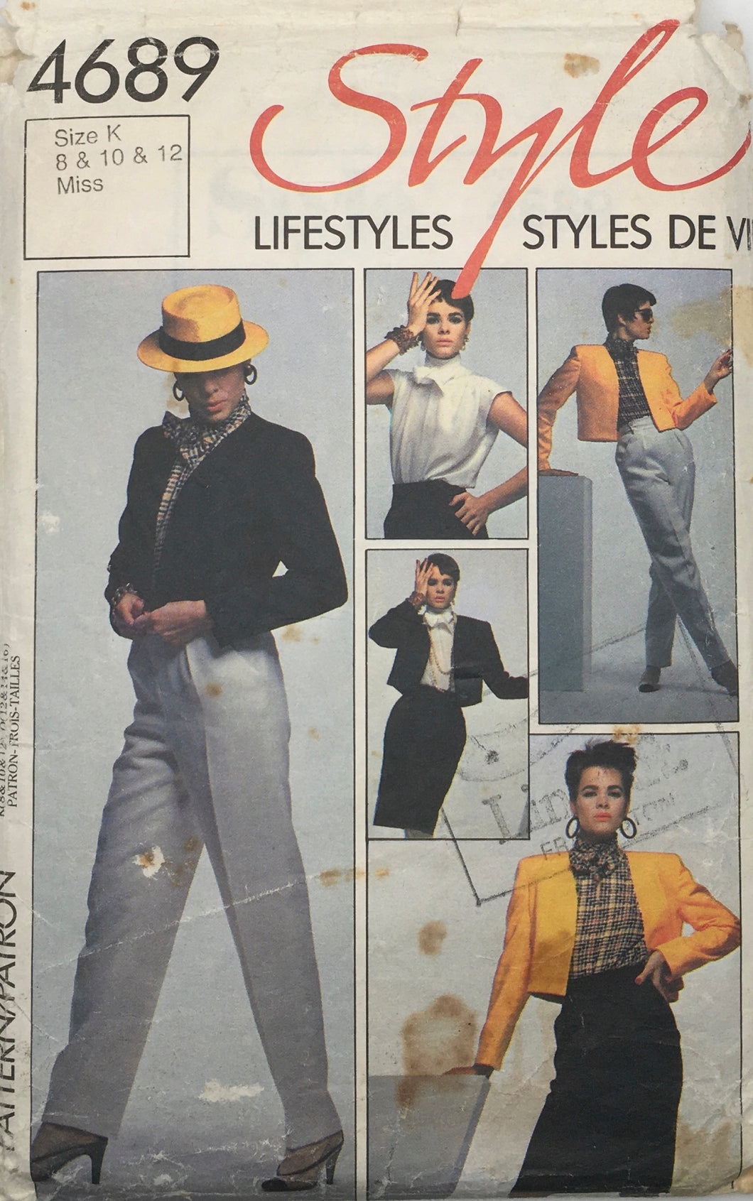 1986 Vintage Sewing Pattern: Style 4689