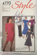 Load image into Gallery viewer, 1986 Vintage Sewing Pattern: Style 4770
