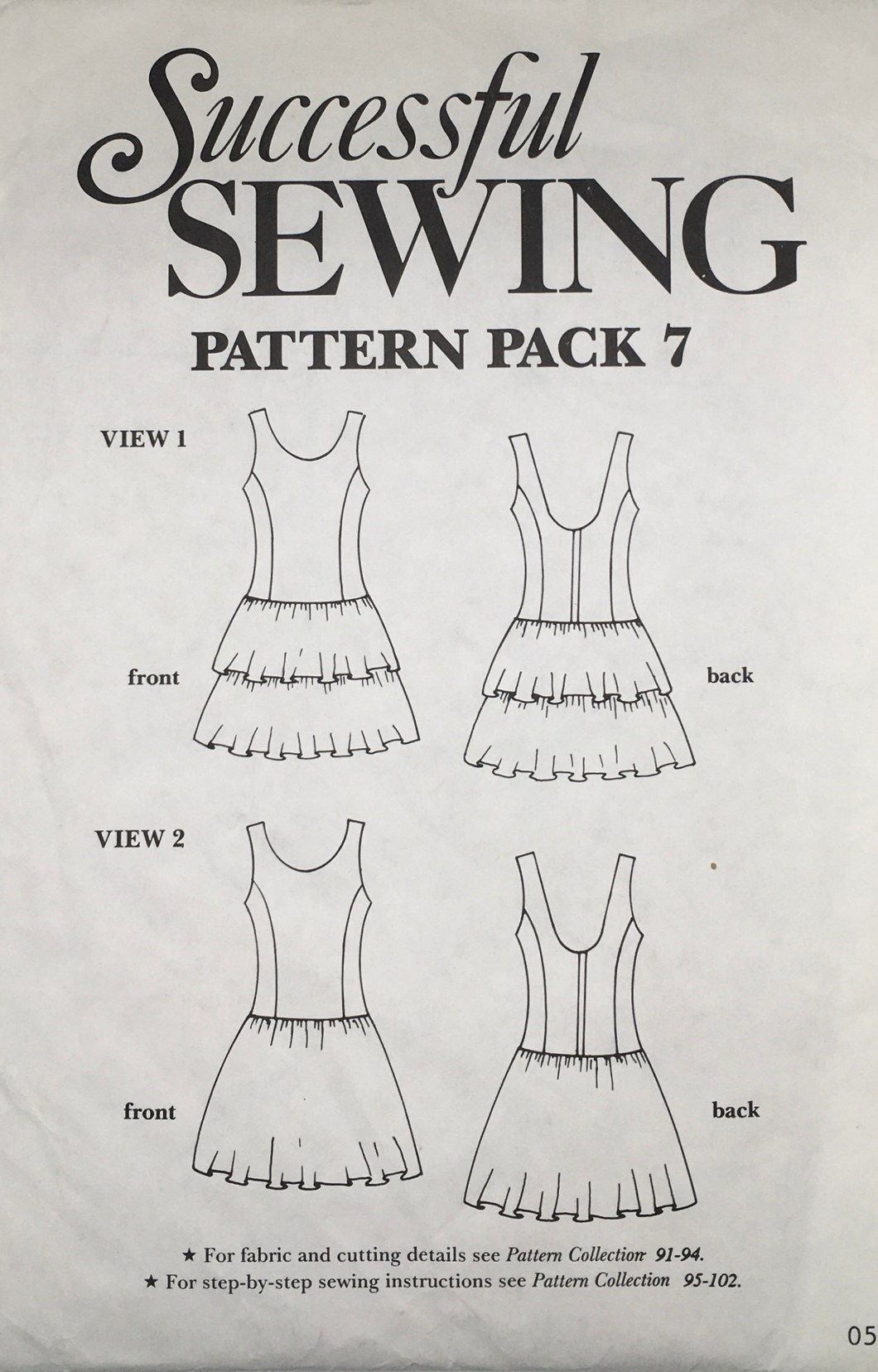 Vintage Sewing Pattern: Succesful Sewing 7