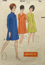 Load image into Gallery viewer, 1960&#39;s Vintage Sewing Pattern: Weigel’s 2809
