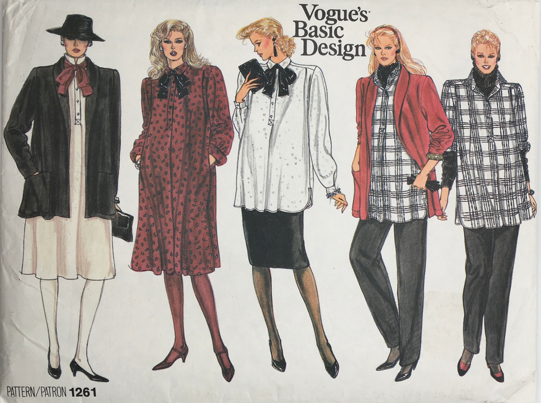 1986 Vintage Sewing Pattern: Vogue 1261