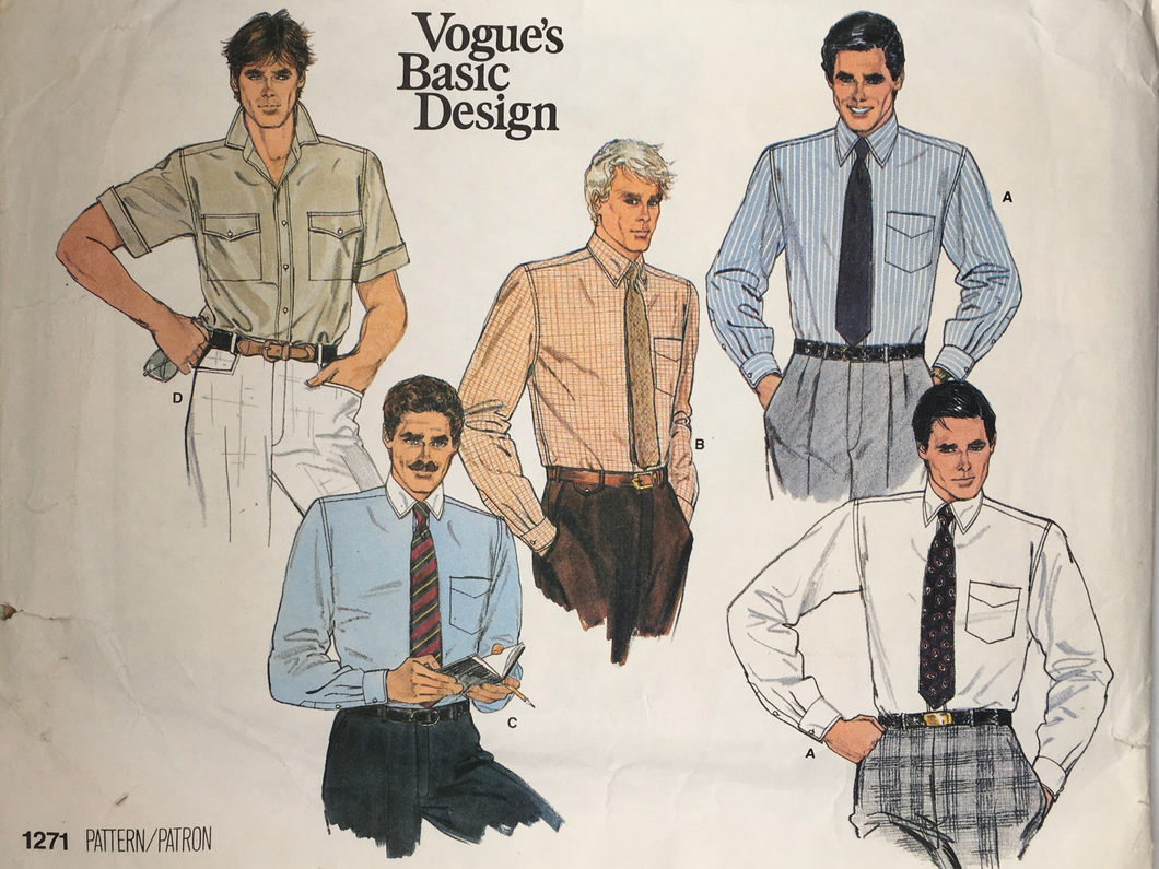 1980's Vintage Sewing Pattern: Vogue 1271