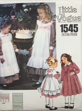 Load image into Gallery viewer, 1985 Vintage Sewing Pattern: Little Vogue 1545
