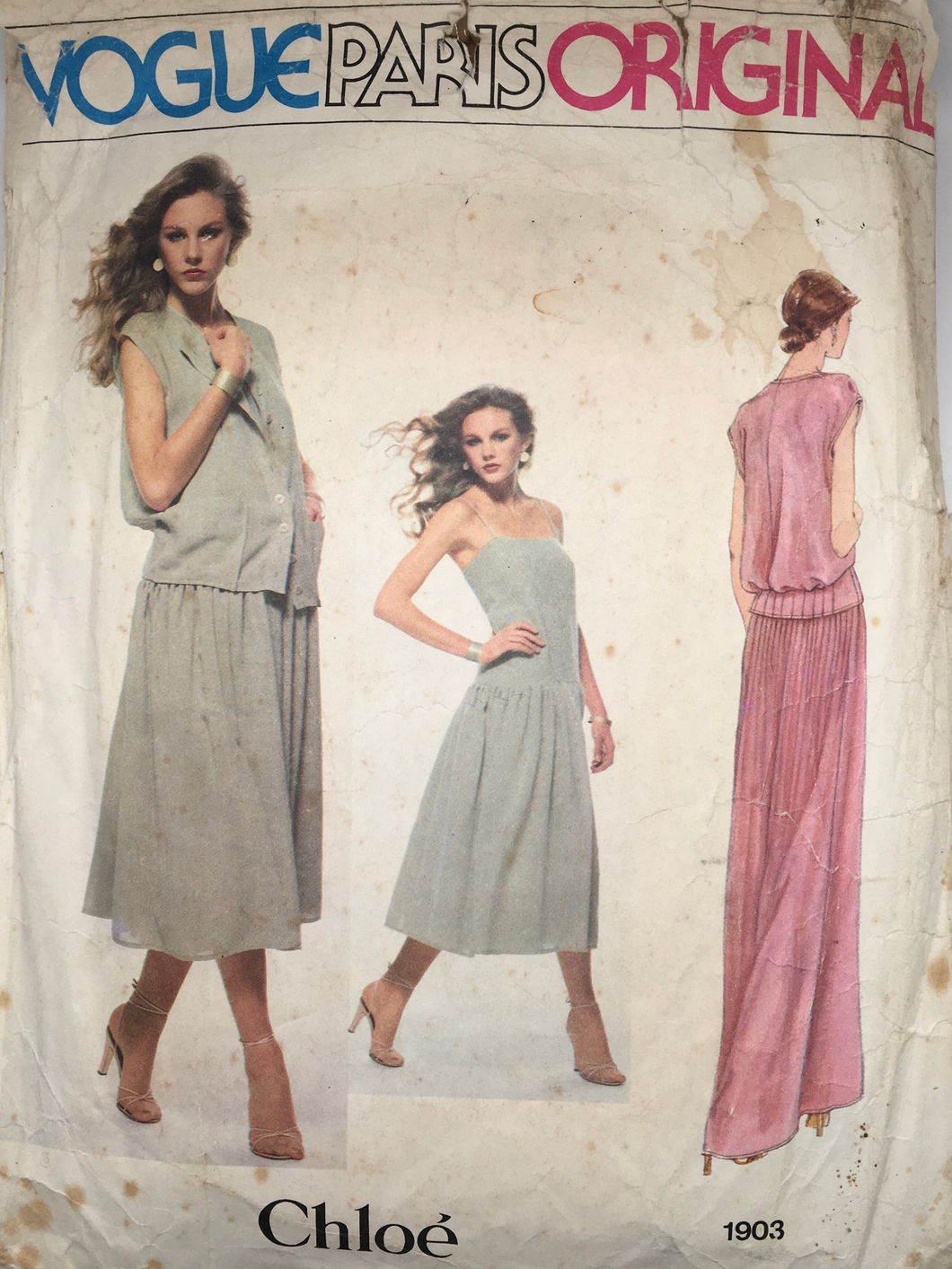 1980's Vintage Sewing Pattern: Vogue 1903