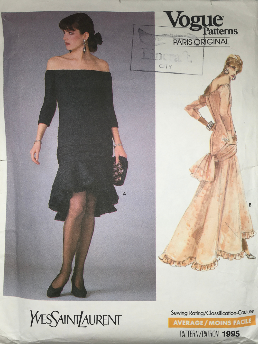 1987 Vintage Sewing Pattern: Vogue 1995