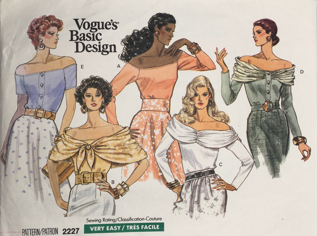 1989 Vintage Sewing Pattern: Vogue 2227