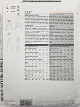 Load image into Gallery viewer, 2001 Sewing Pattern: Vogue  2237
