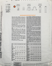 Load image into Gallery viewer, 1990 Vintage Sewing Pattern: Vogue 2521
