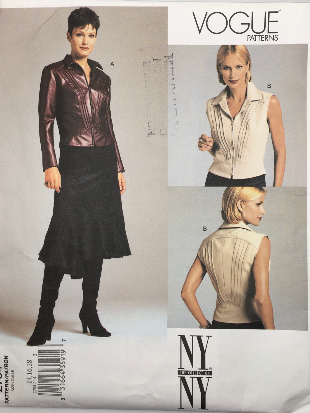 2002 Sewing Pattern: Vogue 2704