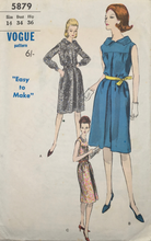 Load image into Gallery viewer, 1963 Vintage Sewing Pattern: Vogue  5879
