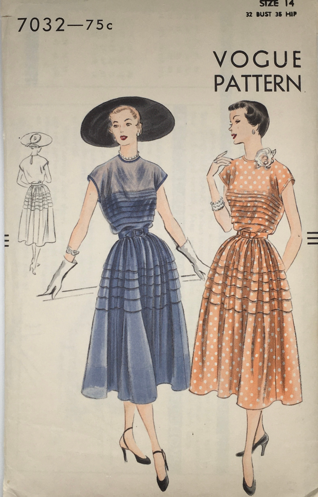 1950's Sewing Pattern: Vogue 7052