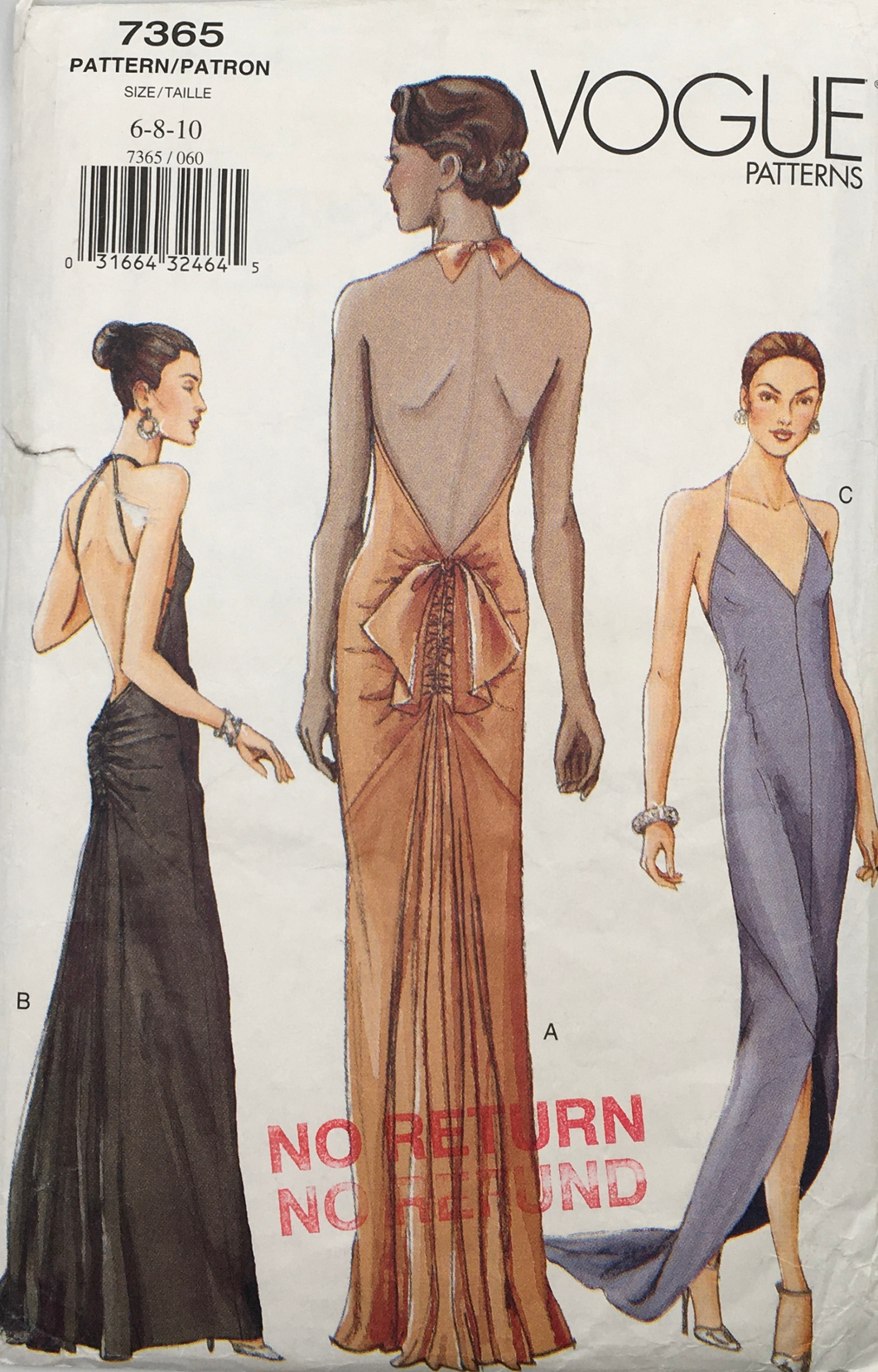 2000 Sewing Pattern: Vogue  7365