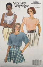 Load image into Gallery viewer, 1990 Vintage Sewing Pattern: Vogue  8062
