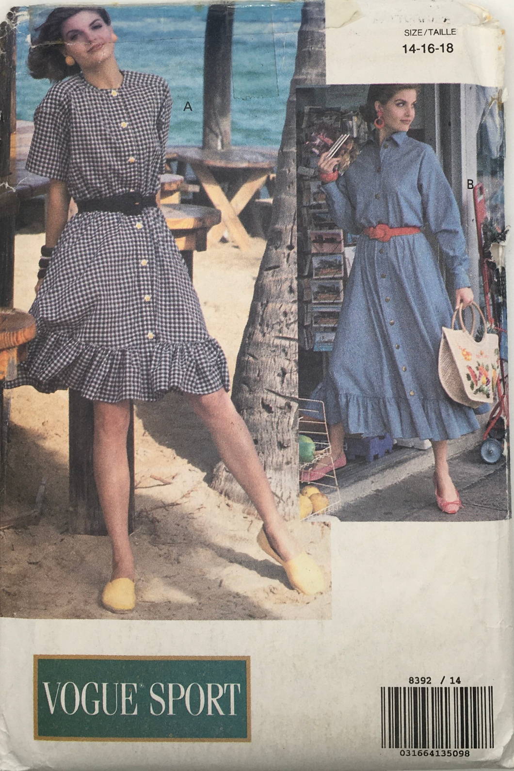 1990’s Vintage Sewing Pattern: Vogue 8392