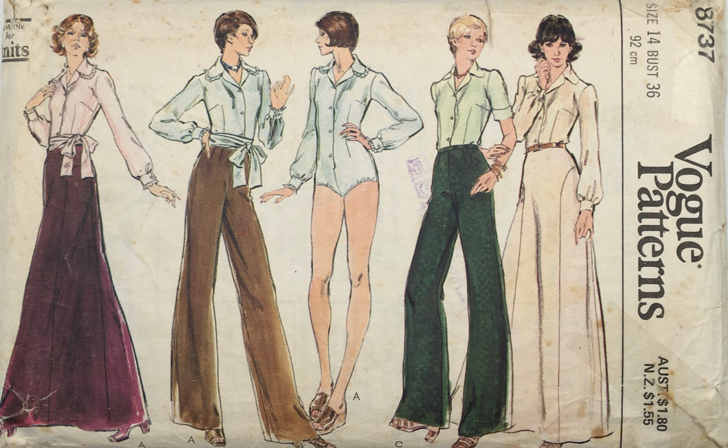 1970’s Vintage Sewing Pattern: Vogue 8737