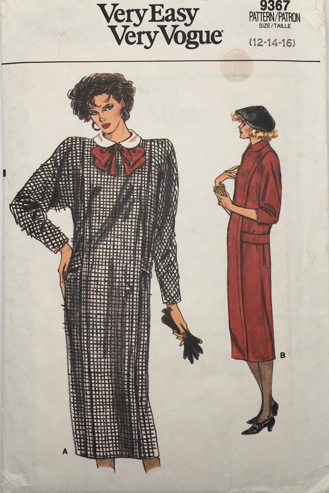 1985 Vintage Sewing Pattern: Vogue 9367