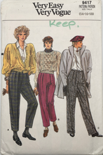 Load image into Gallery viewer, 1985 Vintage Sewing Pattern: Vogue 9417
