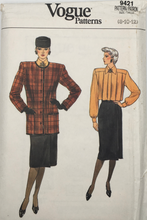 Load image into Gallery viewer, 1985 Vintage Sewing Pattern: Vogue 9421
