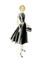 Load image into Gallery viewer, 1950’s Reproduction Sewing Pattern: Vogue V1084
