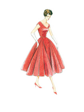 Load image into Gallery viewer, 1950’s Reproduction Sewing Pattern: Vogue V1172
