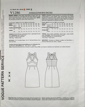 Load image into Gallery viewer, 2012 Sewing Pattern: Vogue V1286
