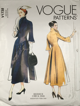 Load image into Gallery viewer, 1948 Reproduction Vintage Sewing Pattern: Vogue V1738
