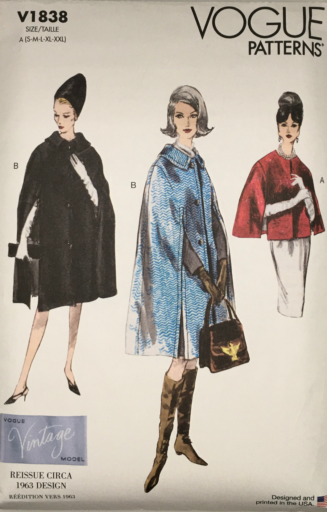 1963 Reproduction Sewing Pattern: Vogue V1838
