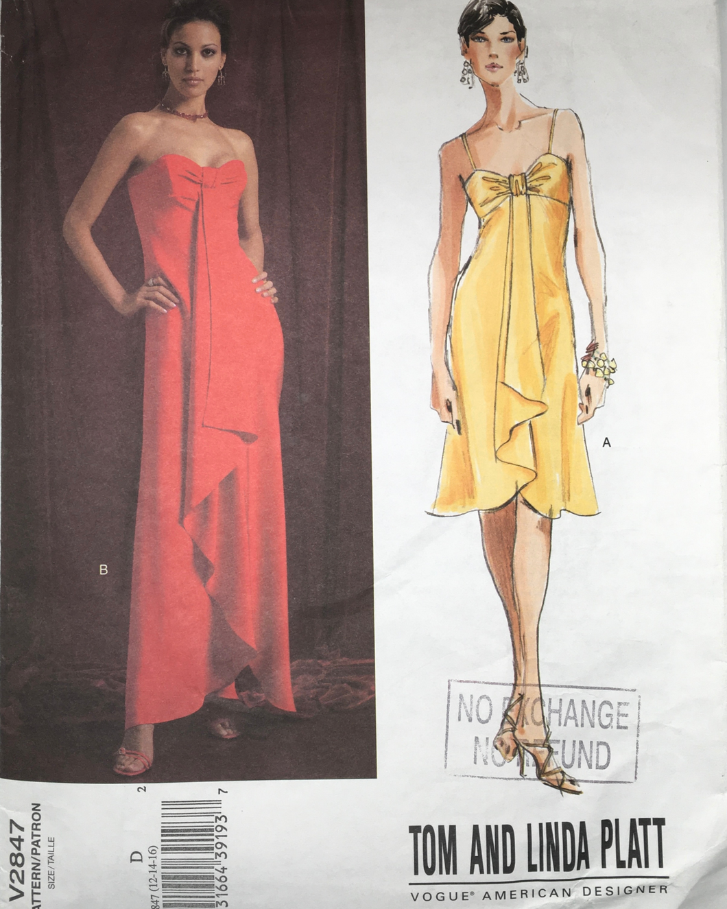 2005 Sewing Pattern: Vogue V2847