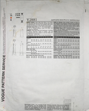 Load image into Gallery viewer, 2005 Sewing Pattern: Vogue V2881
