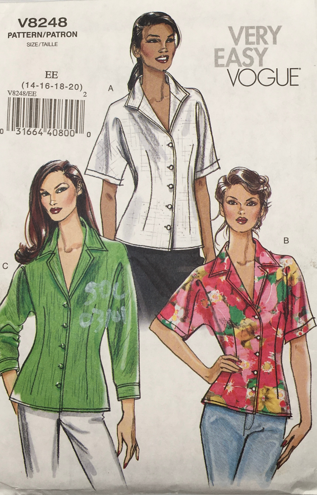 2007 Sewing Pattern: Vogue  V8248