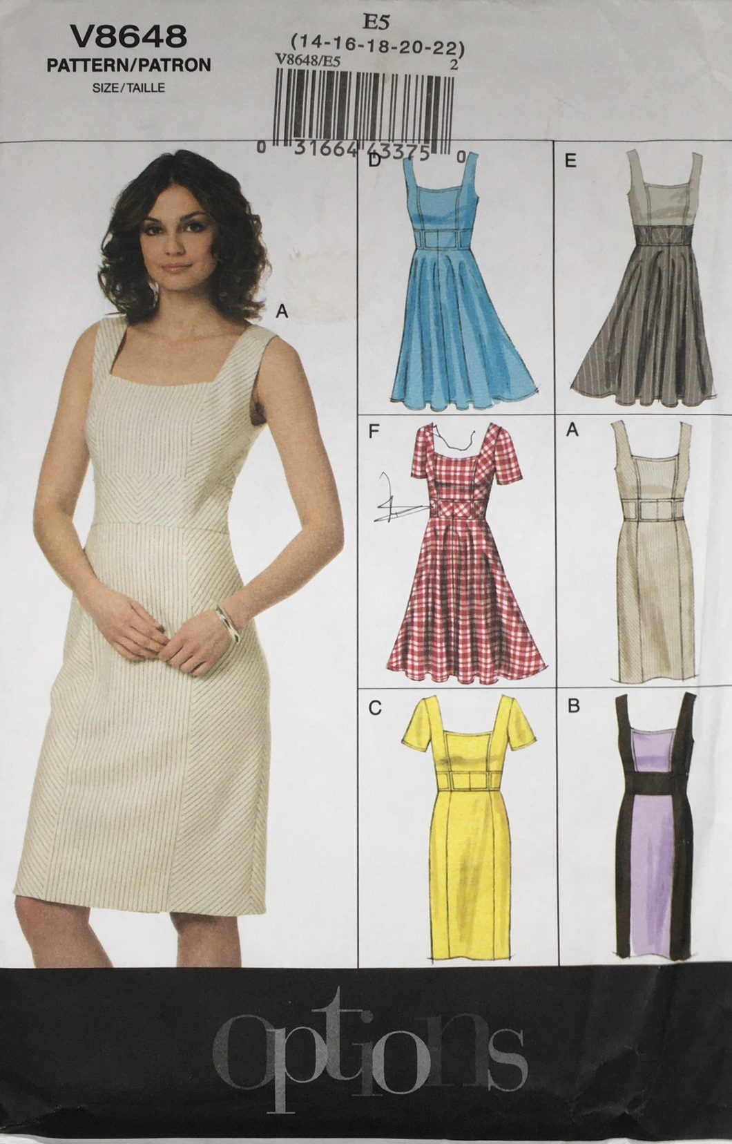 2010 Sewing Pattern: Vogue  V8648