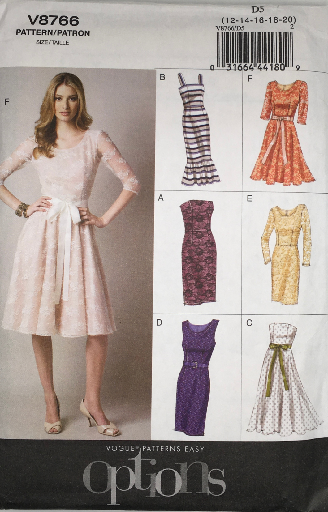 2011 Sewing Pattern: Vogue  V8766