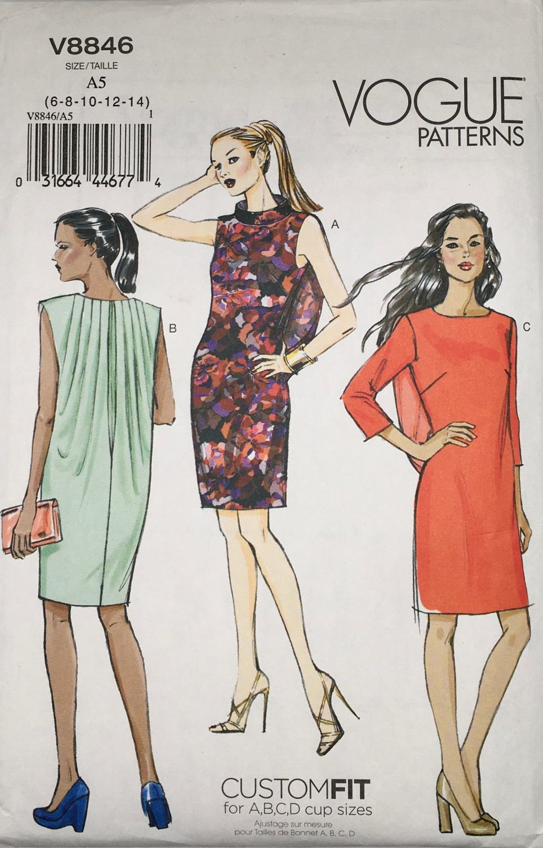 2012 Sewing Pattern: Vogue  V8846