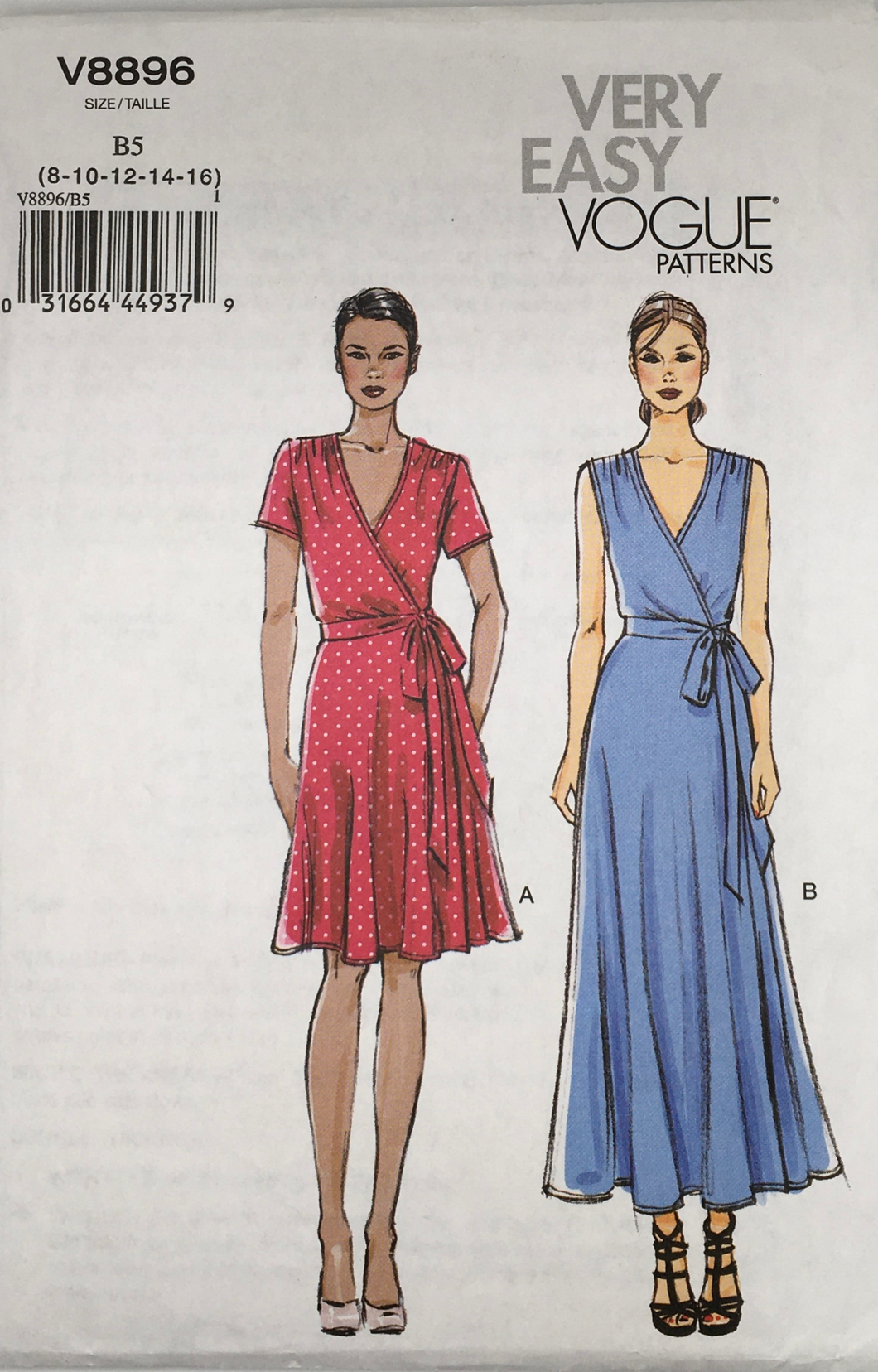 2013 Sewing Pattern: Vogue  V8896