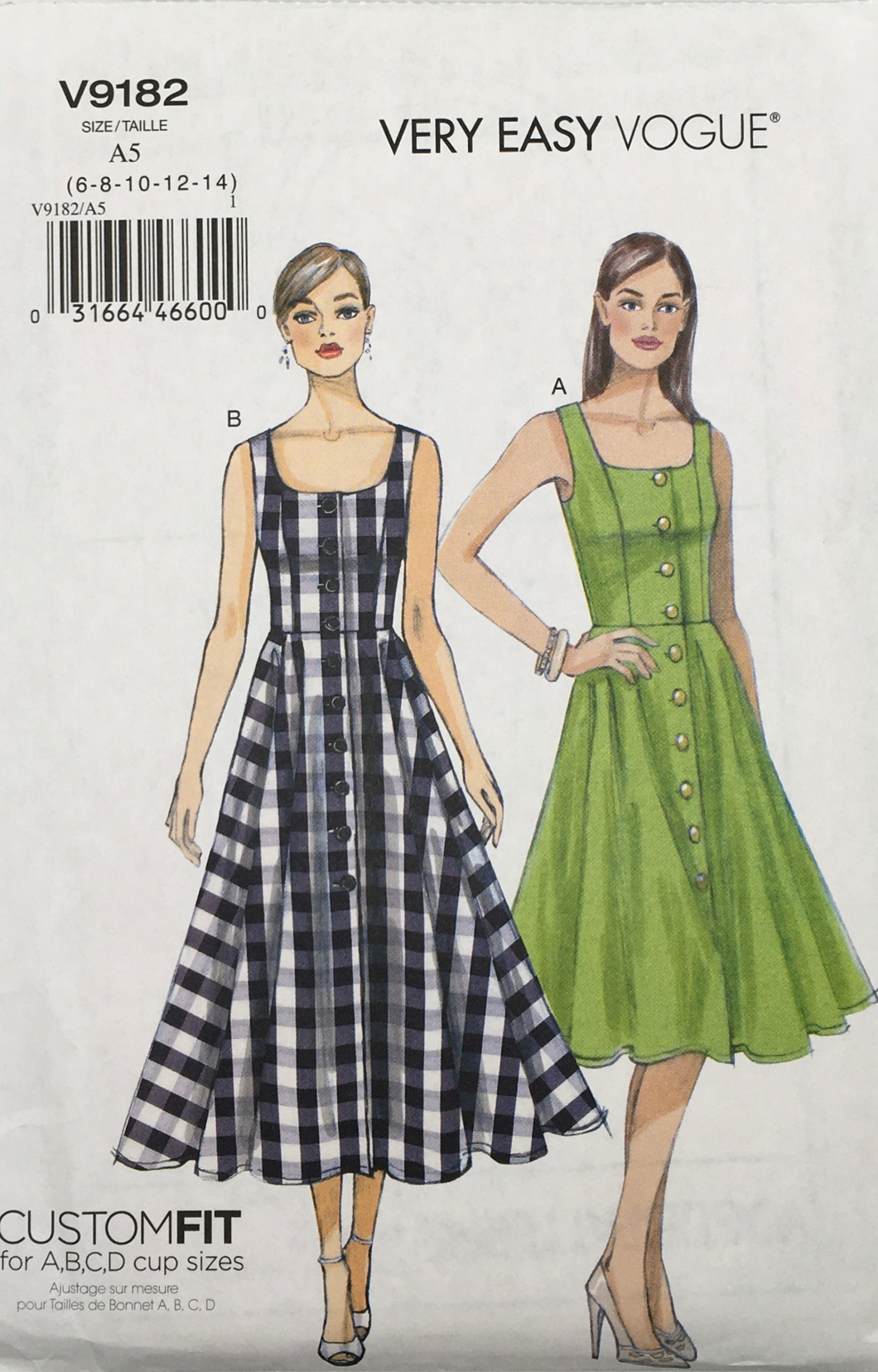 2016 Sewing Pattern: Vogue V9182