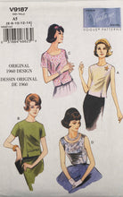 Load image into Gallery viewer, 1960&#39;s Reproduction Sewing Pattern: Vogue V9187
