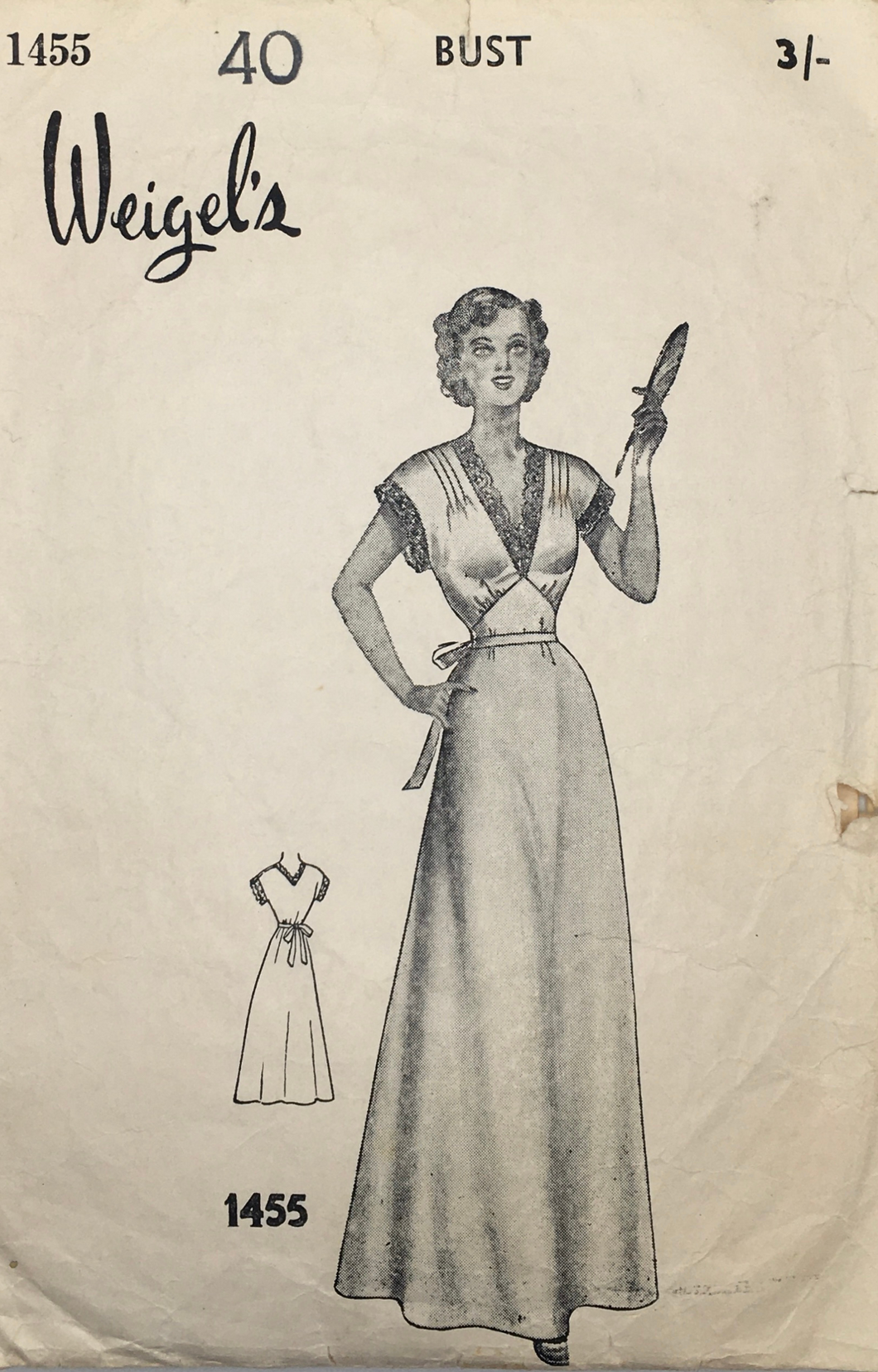 1950's Vintage Sewing Pattern: Weigel's 1455