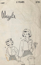 Load image into Gallery viewer, 1950’s Vintage Sewing Pattern: Weigel’s 1468
