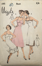 Load image into Gallery viewer, 1950&#39;s Vintage Sewing Pattern: Weigel&#39;s 1905
