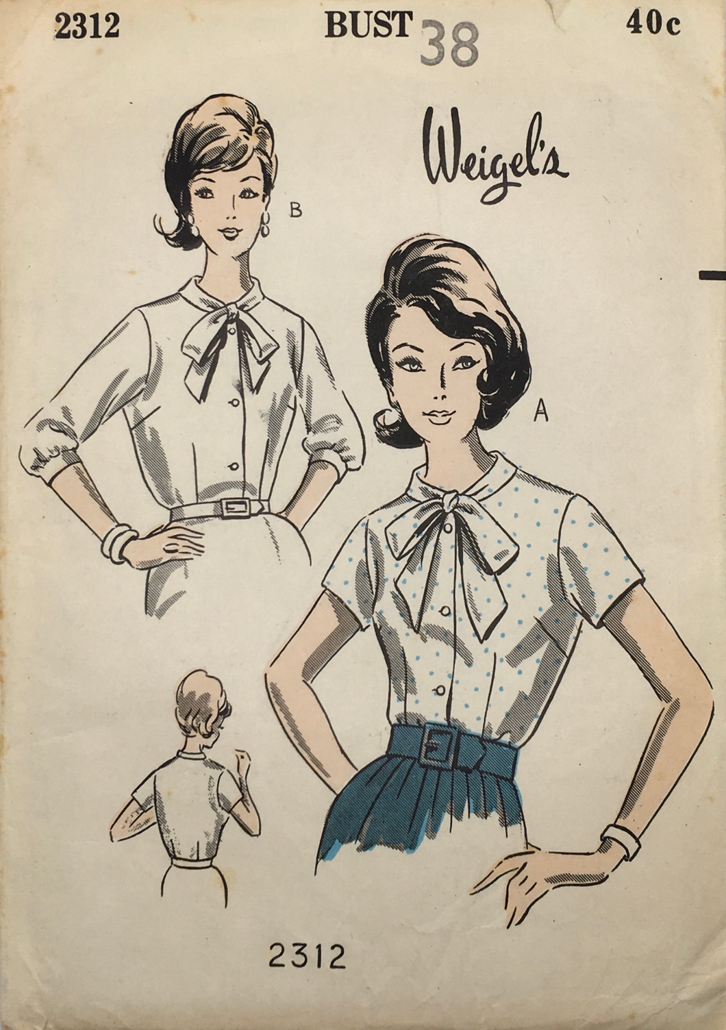 1960’s Vintage Sewing Pattern: Weigel’s 2312