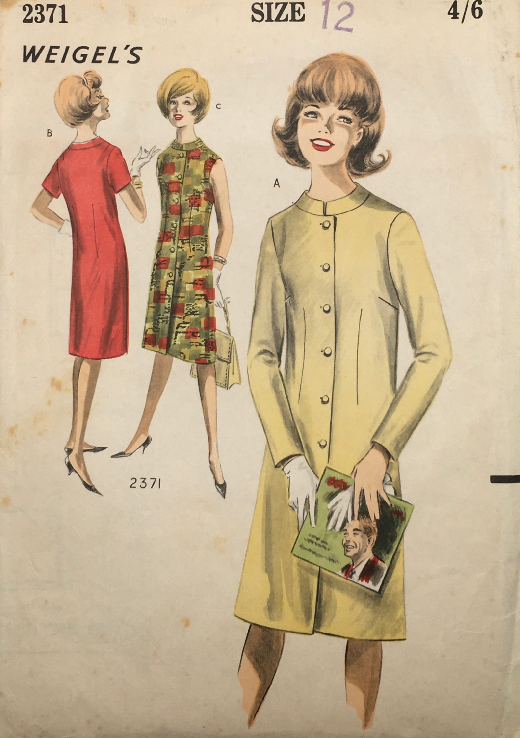 1960’s Vintage Sewing Pattern: Weigel’s 2371