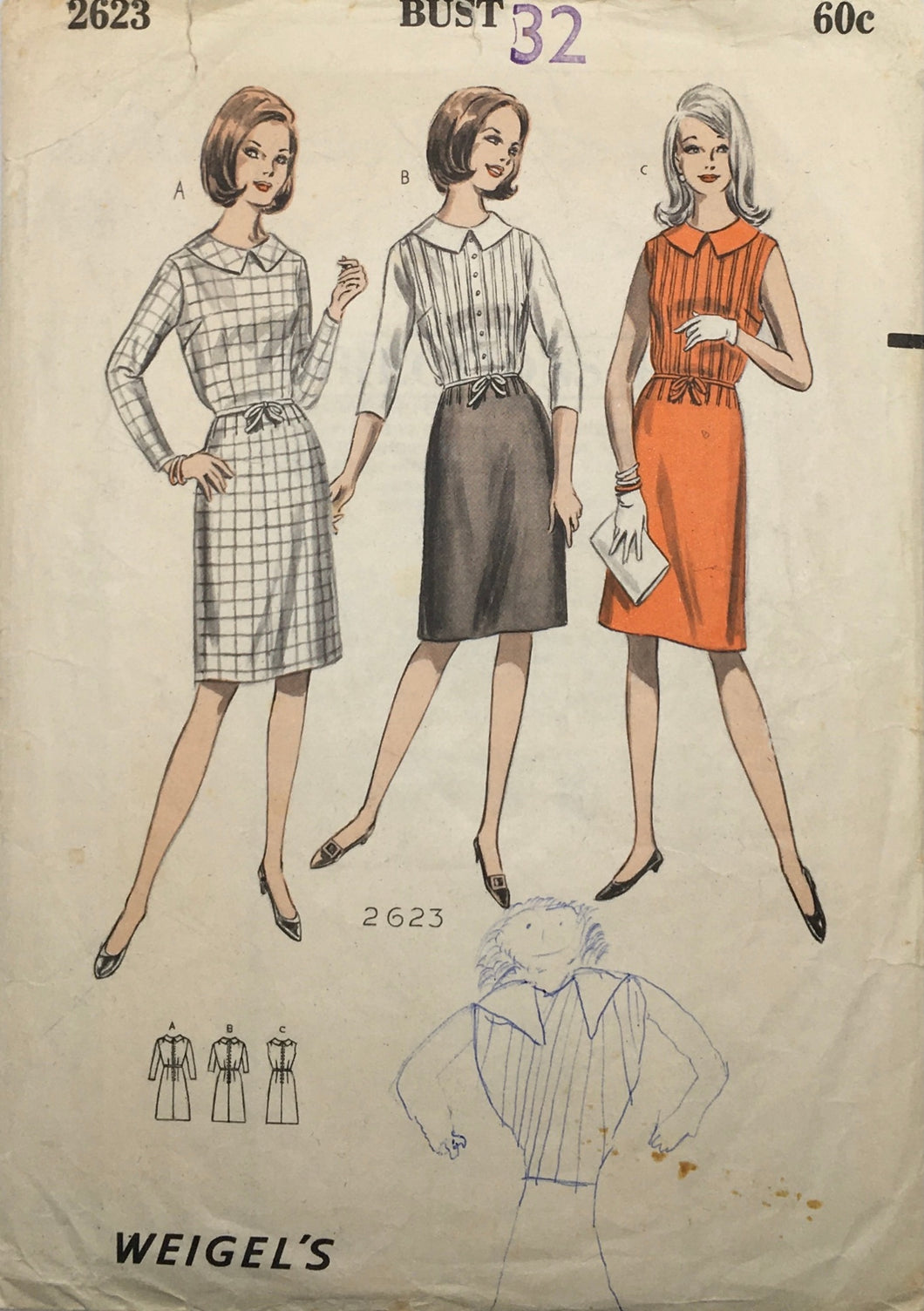 1960's Vintage Sewing Pattern: Weigel's 2623