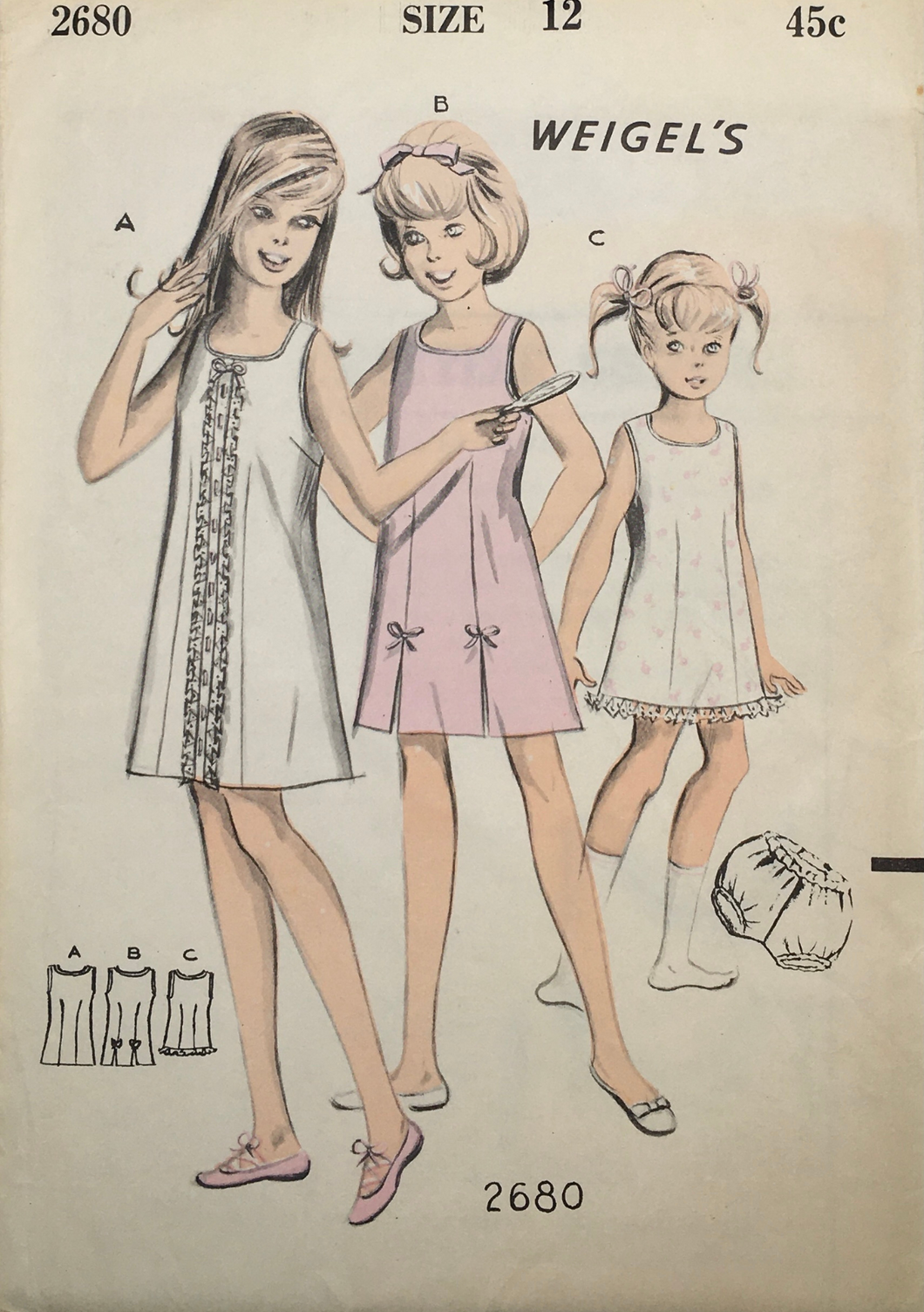 1960's Vintage Sewing Pattern: Weigel’s 2680