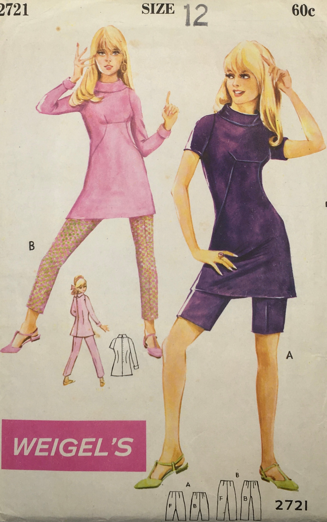 1960's Vintage Sewing Pattern: Weigel's 2721