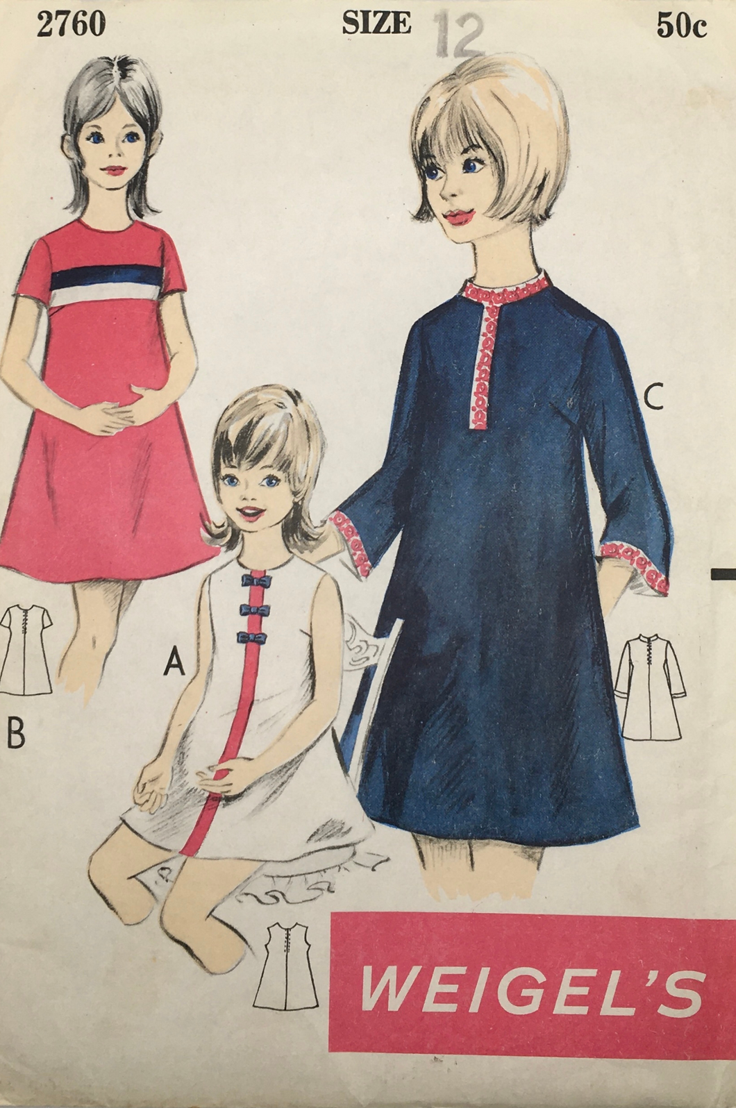 1960's Vintage Sewing Pattern: Weigel’s 2760